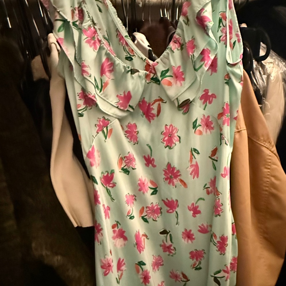 Zara Maxi Flower Print Dress